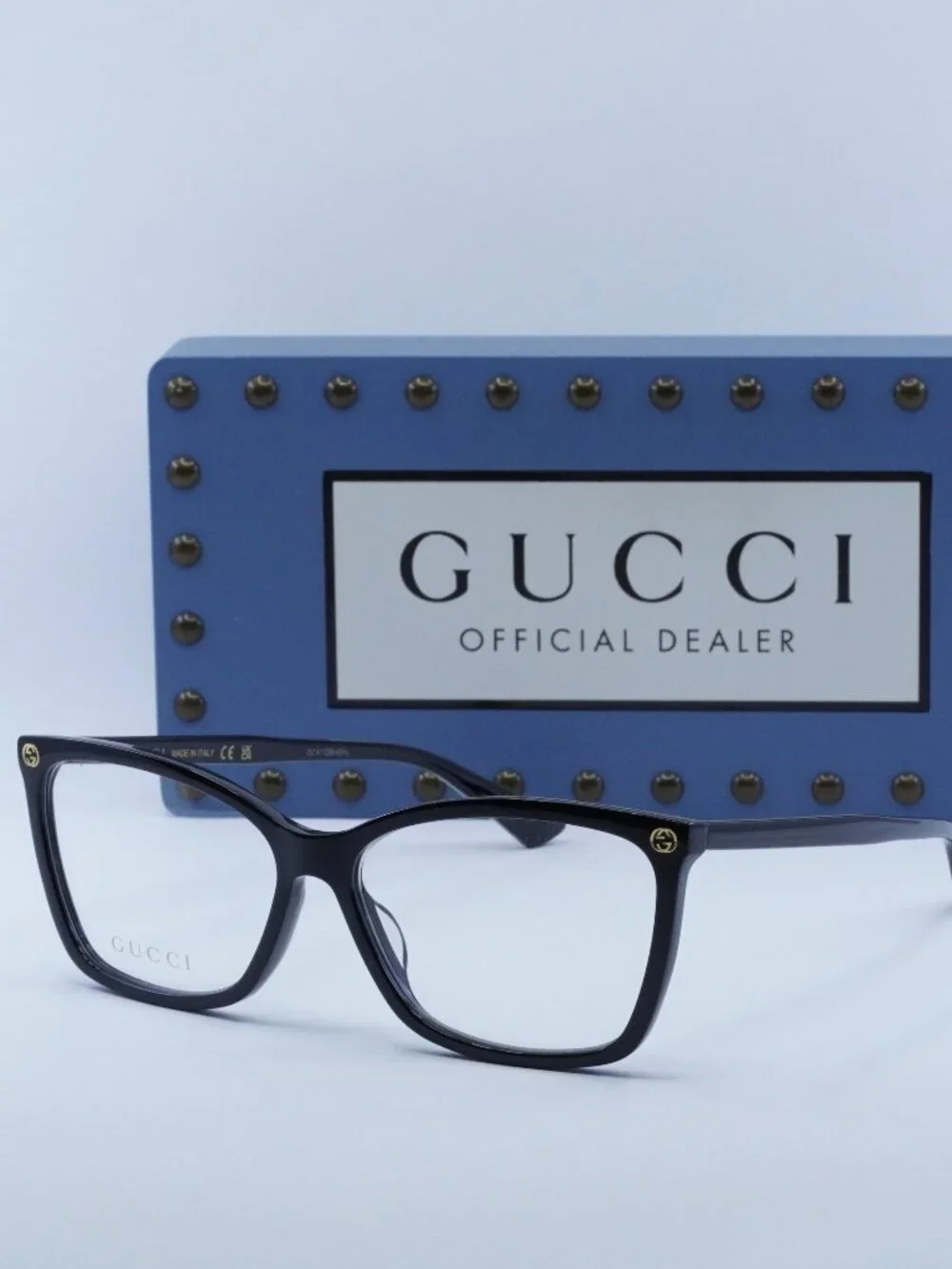 Gucci GG0025O 001 Cat Eye Eyeglasses - Black